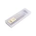 HaloVa Pencil Box Transparent Plastic Pencil Case Pen Box with Divided Storage Compartment, Non-Toxic Eco-Friendly Material, White, Large