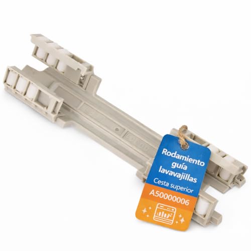 Guía Rodamiento Cesto Lavavajillas compatible con Edesa, Fagor, Brandt AS0000006 | LF013SX - Recambio compatible (no original)