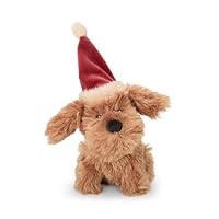 Petface Stella the Scruffy Dog Plush Christmas Dog Toy with Built-In Squeaker (Pack of 1)