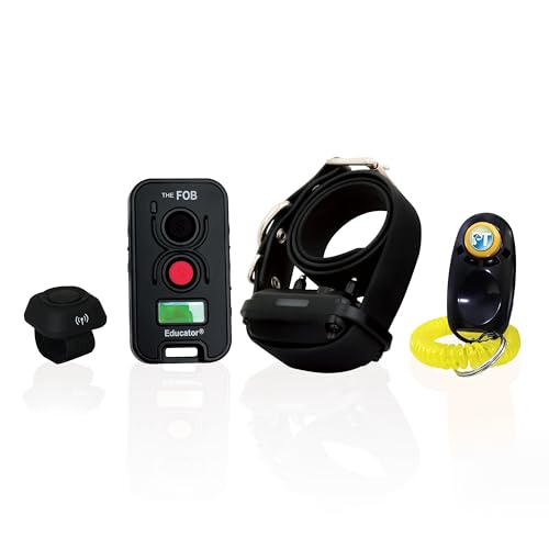 E-Collar Technologies FOB Educator Remote Dog Training Collar, Hands-Free Button for Small Medium...