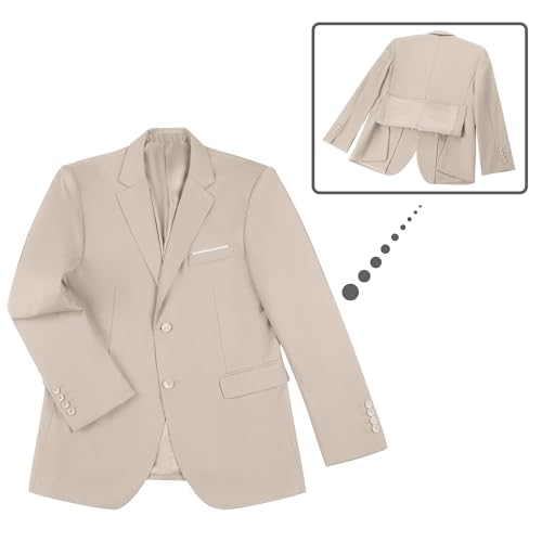 Image of Men's Slim Fit 3 Piece Suit Two Button Business Wedding Dress Tux Suit Set Jacket Vest Pants with Tie