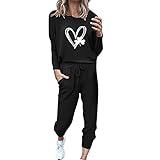 QJDFLL Leggings Damen Baumwolle große größen Pullover Strickjacken für schwarz elegant cecil röcke eng Hosen locker Gummibund Sport Jogginghose Baggy Jeanshosen Stretch(Schwarz,XXL)