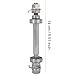 OUKENS Bicycle Axle, 14cm Bike Parts Solid Steel Front Axle Replacement for Mountain Bike, BMX, Road Bike Hub