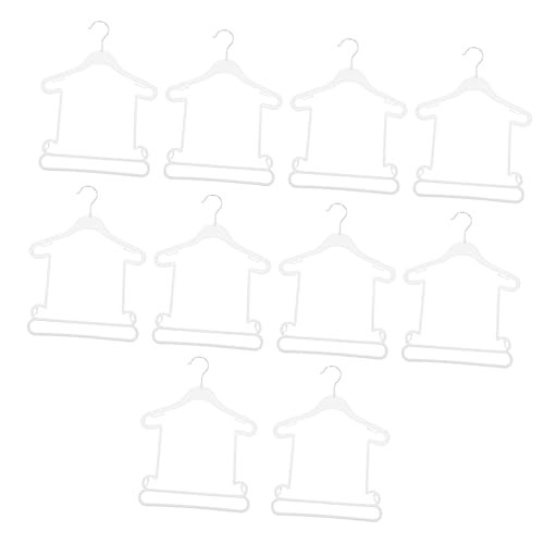 STOBAZA 10pcs Plastic Kids Hangers Kids Cloth Hangers Baby Coat Hangers Hangers for Baby Clothes Kids Coat Hanger Pants Hangers for Closet