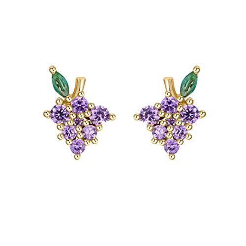 Boucles d'oreilles tige argent 925 anti-allergie avec zircone éclatante pour femme