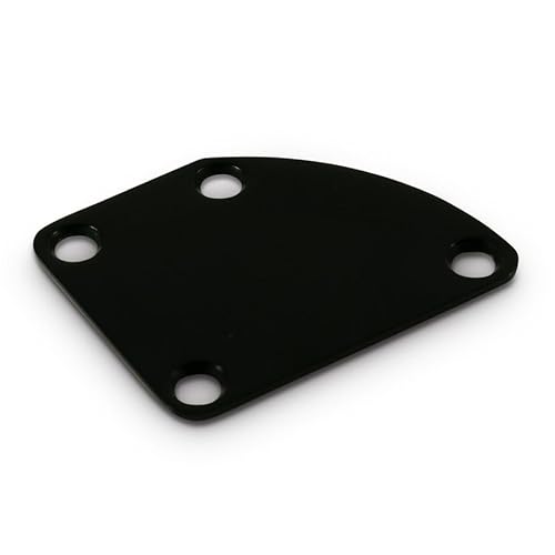 WD MUSIC 4 Hole Neck Plate With Rounded Corner 4�� �l�b�N�v���[�g (Black)