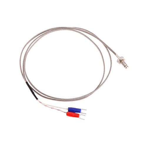 1m Thread Terminals Cable Screw Type K Thermocouple 0-400 Degree Industrial Temperature Sensor Cable Wire Cable Wire Connectors For Porch