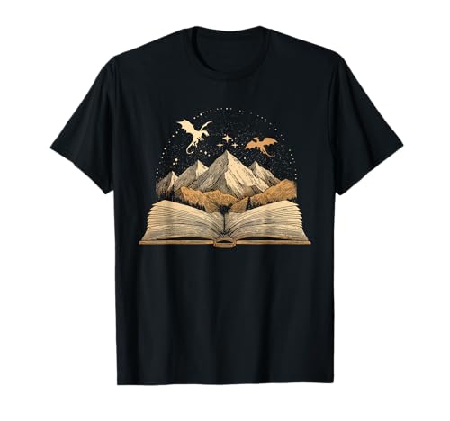 Dark Romance Book Dragon Romantasy Reader Bookworm Bookish T-Shirt