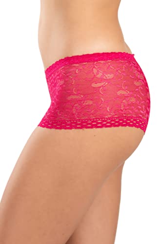 Image of FIMS - Fashion is my style Cotton Lycra Net Boy Short Panty for Womens, Mid Rise, Satin, Hipster Panties, Daily Use, Back and Front Coverage, Brief, See Main Image to Check How Many Panty You Will Get