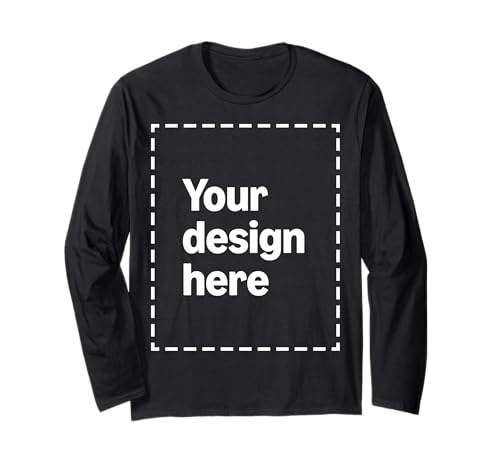 Custom Long Sleeve T-Shirt with Your Image for Men and Women by Modify by Amazon Merch on Demand
