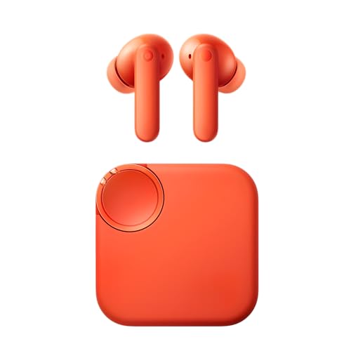 Image of [Original] Budss for CMFF Buds 2 with 48 dB ANC, & Upto 51 Hours of Battery Life Bluetooth Headset,4HD Mics,USB-C,13mm Drivers,Easy Use for iPhone,Apple Compatible (Orange)
