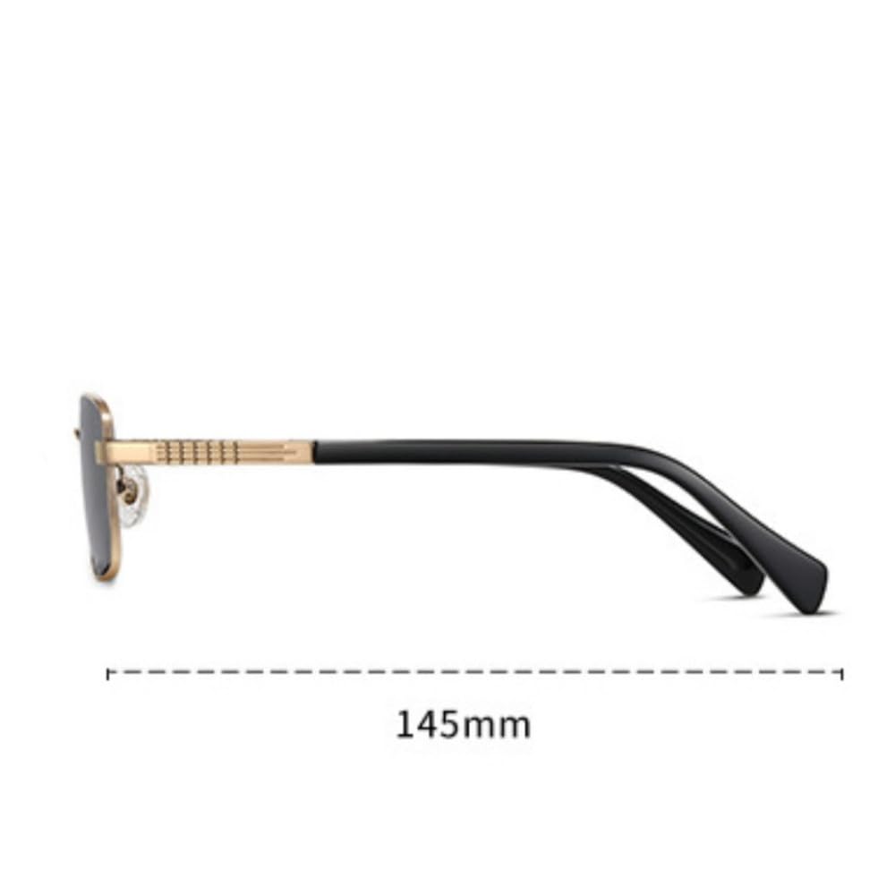 Gafas de conducción retro antirreflectantes con montura de titanio para hombre, protección UV400.