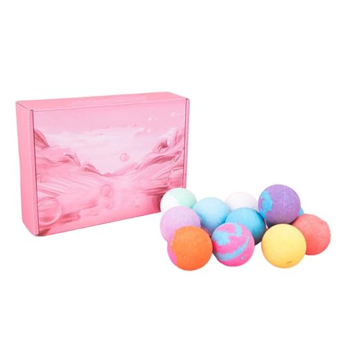 Zanthicia Juego de 12 Uds. Y bombas de baño fragantes para un retiro Spa relajante, bombas baño hechas a mano para niños, regalo para Spa