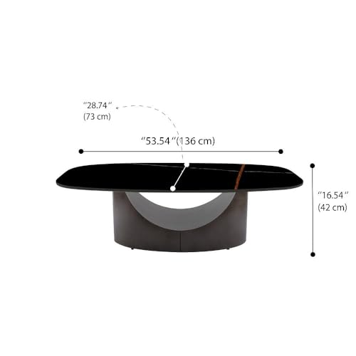 Image of Wakefit Center Table | 1 Yr Warranty | Coffee Table for Living Room Wooden, Tea Table for Living Room Wooden, Sofa Table, Free Installation from Brand, Modern Multi-Functional & Wobble-Free(Colmbian)