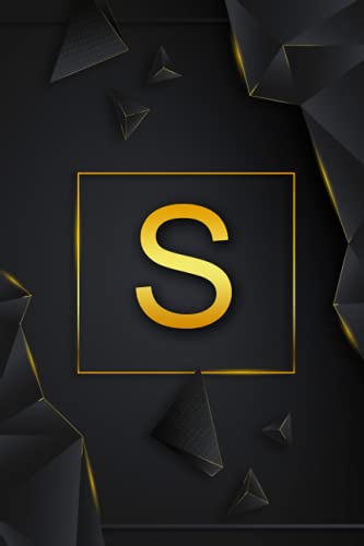 S: Monogram Initial S Luxury Notebook |6" x 9" - 110 Pages, College Ruled, For Men and Women, Gift for friends and family image 2