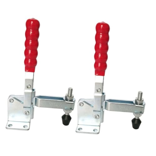 LIFKOME 2pcs Woodworking Fixed Clamps Hand Toggle for Accurate Woodworking and Welding Projects