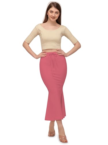 Image of Mehrang Stretchable Saree Shapewear Petticoat for Women, Cotton Blended,Petticoat,Skirts for Women,Shape Wear Dress for Saree