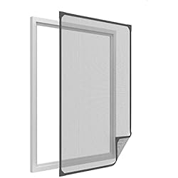 Tela Mosquitera adaptable con fijación magnética para las ventanas, tela mosquitera magnética adaptable 150x130 cm sin taladrar ni atornillar.