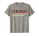 Chicago Area Code 312 Vintage Stripes