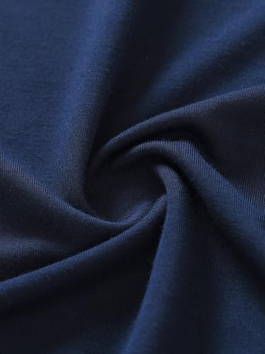 Image of Latuza Men's Viscose Sleep Shirt Soft V-Neck Pajama Tops 3 Pack