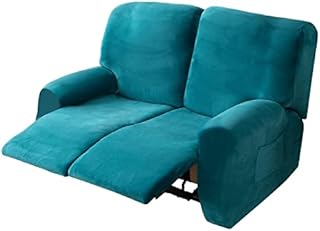 Recliner Sofa Covers 2 seater 6-Piece Elastic Waterproof Stretch Armchair Slipcovers Two Seater Velvet Sofa Cover Couch Protector