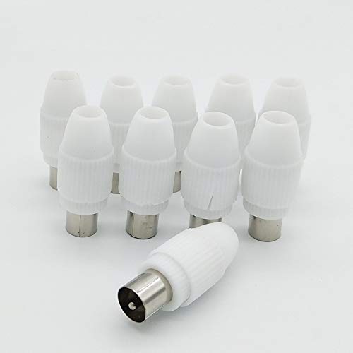 10 Stück 75-5 Freies Schweißen RF-TV-Stecker 9.5 TV RF-Anschluss Antennenanschluss