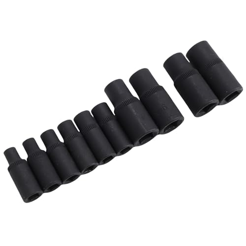 Juego de enchufes magnéticos de 10 piezas con soporte de 1/4 y 3/8 pulgadas para mecánicos 5