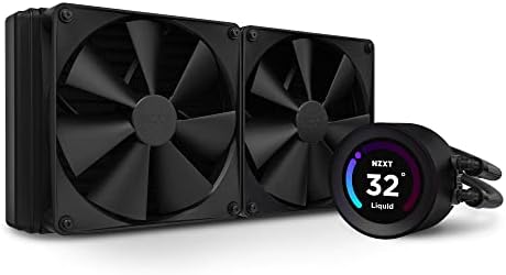 NZXT Kraken Elite 280 - RL-KN28E-B1-280mm AIO CPU Liquid Cooler - Customizable 2.36" LCD Display for Images, Performance Metrics and More - High-Performance Pump - 2 x F140P Fans - Black