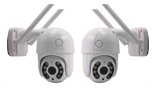 Kit 2 Câmeras IP WiFi Dome Rotativas com Visão Noturna, Branco