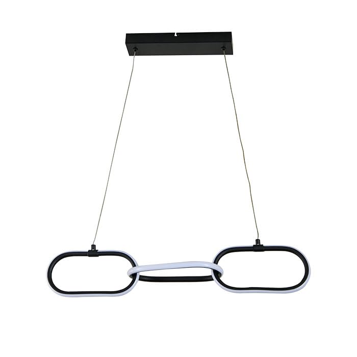 Lampada a sospensione a LED, 20 W, 1200 lm, 4000 K, bianco neutro, nero, EMPIRE-20