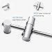 OFFO Shower Slide Bar, 40 in Slide Bar with Adjustable Handheld Shower Head Holder for Bathroom Wall Mounted, Chrome Finish
