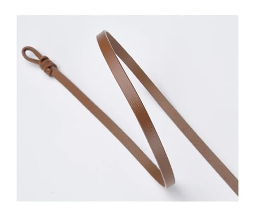 Rfmfkkg Leather Belt Knot Buckle Vintage Ladies Thin Belts For Women Wild Jumpsuit Ladies Clothing Accessories3