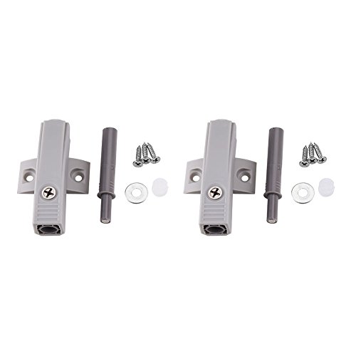 Preisvergleich Produktbild Türanschlagdämpfer Schrank Schublade Schranktür Latch Push zu öffnen System Dämpfer Buffer Catch Kein Griff graue