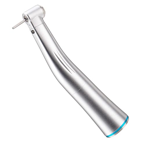 4E 4E's USA Electric 1:1 Low Speed Handpiece: Contra Angle | Fiber-Optic LED Light | E-Type Connector & Inner Water Spray | Max. Speed 40,000 RPM | ø2.35mm CA Burs Supported | 510(K) Approved
