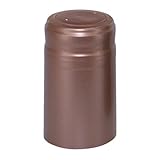 PVC Heat Shrink Capsules With Tear Tabs For Wine Bottles - 60 Count (Dusty Rose)