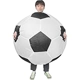 Inflatable Football Costume for Kids Soccer Ball Inflatable Costume Football Fancy Dress Outfits Blow Up Cosplay Suit for Kids