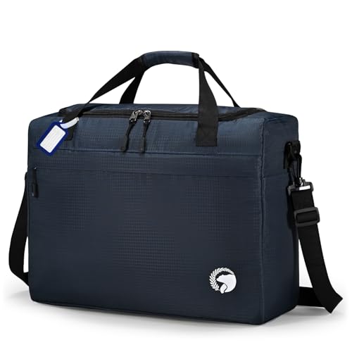 BAGZY Handgepäck 40x30x15 cm British Airways KLM Air France Handgepäck Tasche für Flugzeug 40 x 30 x 15 Faltbare Reisetasche Wasserdicht Carry on Luggage Underseat Bag für Weekend Sport Herren Damen