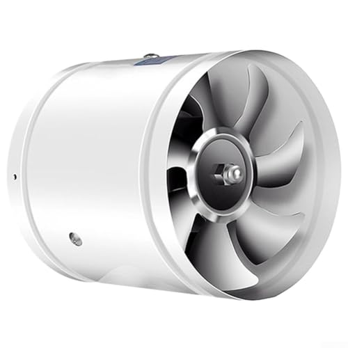 Ventilador extractor de 150 mm, ventilador presurizado, 600 m³/h, 220 V 50 Hz, ventilación bidireccional para sistemas HVAC comerciales (negro)