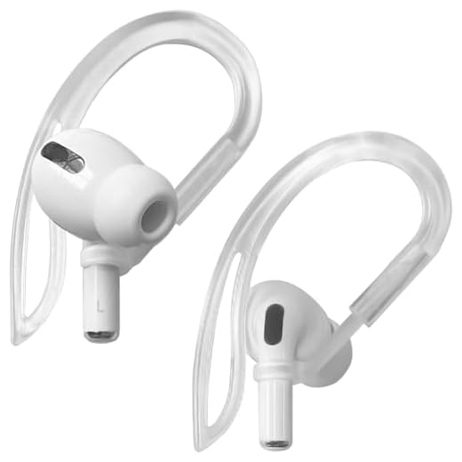 Ear Hooks Compatible with AirPods Pro 2nd Generation and AirPods Pro [Multi-Dimensional Adjustable] Accessories Compatible with Apple AirPods 3 2 1 Gen(Transparent)
