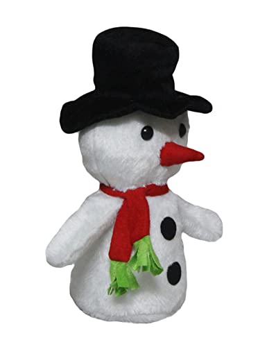 Image of Tickles Soft Stuffed Plush Christmas Snowman with Muffler & Hat Toy for Kids Birthday Gift (Size: 30 cm Color White)