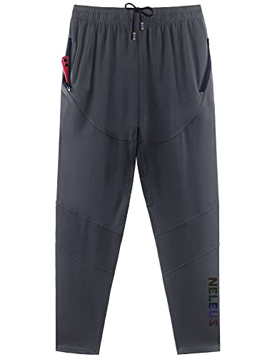 NELEUS メンズ ワークアウト アスレチック ランニング テーパードパンツ, 7018# ワンピース:グレー, Largeの商品画像（Amazon）