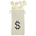 Sustainable Greetings Drawstring Money Bags for Casino Theme Poker Party and Casino Theme Party Decorations (Small, 12 Pack)