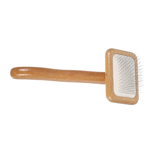 Garneck Ergonomic Pet Comb Dog Slicker Brush for Hair Removal Cat Deshedding and Grooming