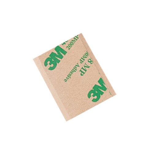 Image of 3M 468MP High Performance Adhesive Transfer Tape, 0.5 inch x 1 inch Rectangles (Pack of 1000)