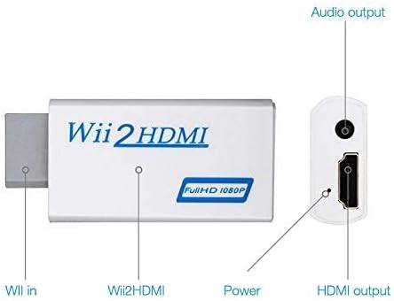 HDSUNWSTD Wii to HDMI 1080P 컨버터 Wii2HDMI 어댑터 3.5mm 오디오 비디오 출력 풀 HD 1080P 출력 — 사진 3