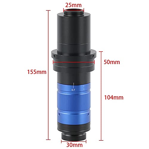 Microscope 300X 450X 600X Digital Monocular Continuous Zoom C-Mount Lens Microscope Camera(600X)