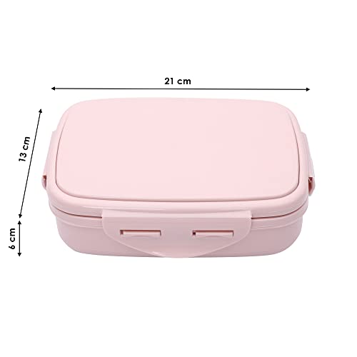 JAYPEE Inner Stainless Steel Insulated Lunch Box Wavesteel Jr. Pink, 500 ml, Airtight Tiffin Box for School Kids |Spillproof with Silicon Seal |Food Grade | BPA Free