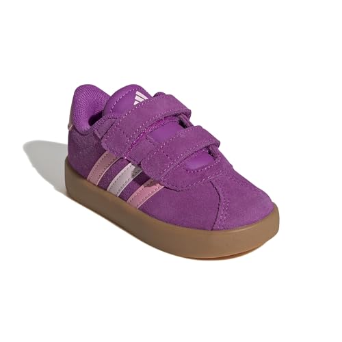Image of adidas Boys Vl Court 3.0 Slip On Sneakers Shoes Casual - Pink, White