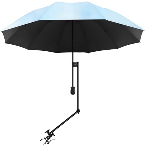 Image of XLINGZA UPF 50+ Beach Umbrella with Adjustable Universal Clamp