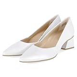 Paul Green 3815-129 Damen Klassische Pumps Glattleder in Weiss...